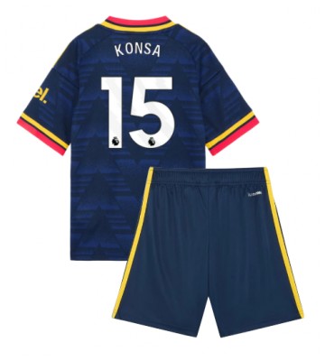 Arsenal Ezri Konsa #15 Udebanetrøje Børn 2026-27 Kortærmet (+ Korte bukser)